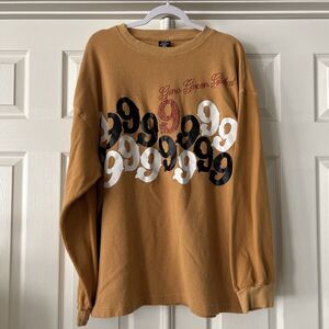 Gino Green Global Mens 3XL Waffle Knit Thermal Shirt Hip Hop Streetwear Y2K